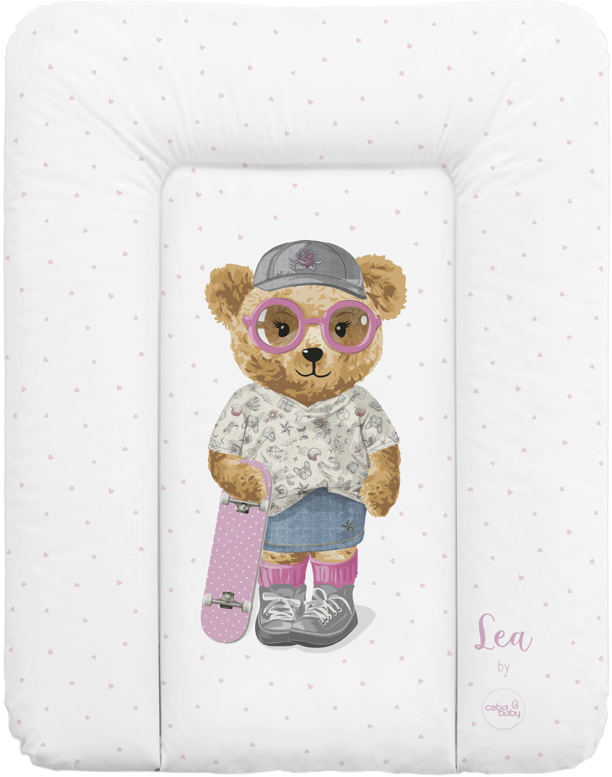 

Пеленальный матрас Ceba Baby Fluffy Puffy Lea 50x70 см рисунок (W-143-132-684)