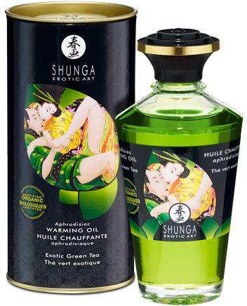 

Органічне розігріває масло Shunga Aphrodisiac Warming Oil - Exotic green tea (100 мл)