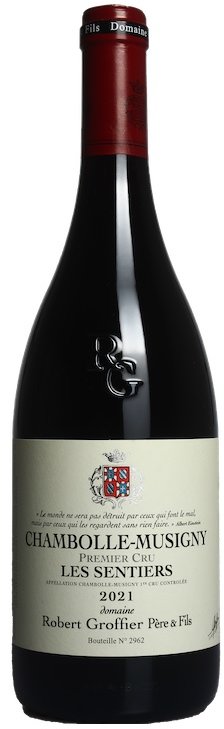 Акція на Вино Robert Groffier Pere & Fils Chambolle-Musigny 1er Cru Les Sentiers 2021 красное сухое 0.75 л (BWT5176) від Stylus