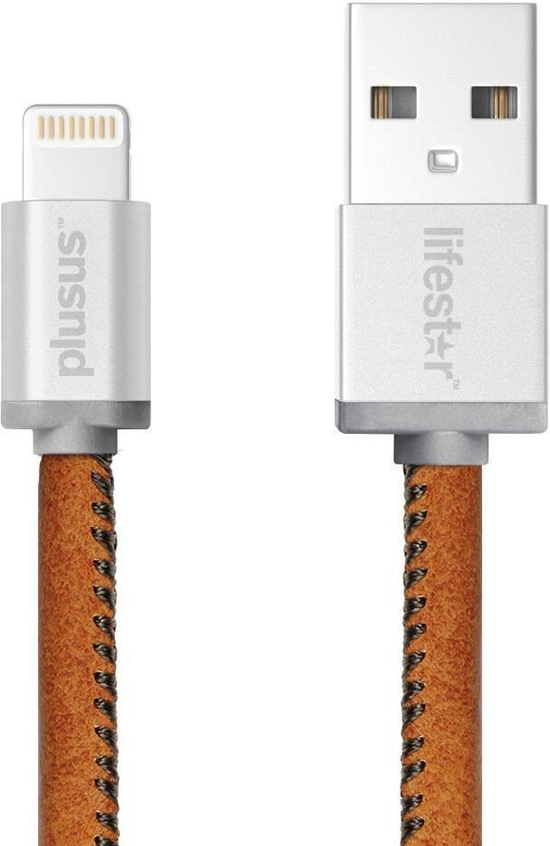 Акція на PlusUs Usb Cable to Lightning LifeStar 25cm Vintage Tan (LST2001025) від Stylus