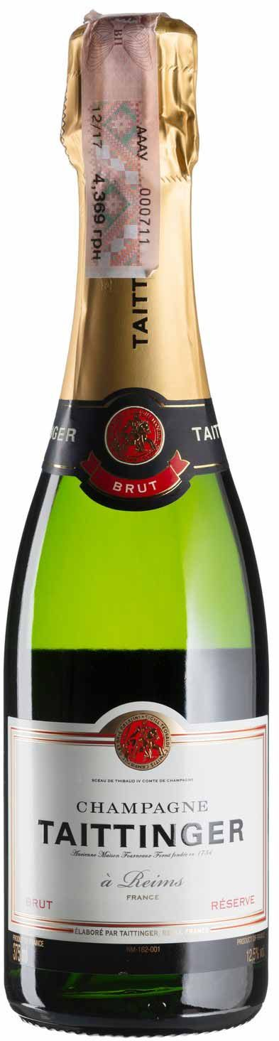 Акція на Шампанское Taittinger Brut Reserve, белое брют, 0.375л 12.5% (BW4631) від Stylus