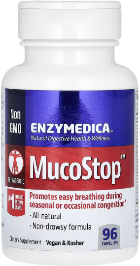 Акція на Enzymedica MucoStop Ферменты 96 капсул від Stylus