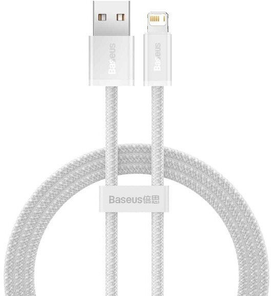 Акція на Baseus Usb Cable to Lightning Dynamic Series Fast Charging 2.4A 1m White (CALD000402) від Stylus