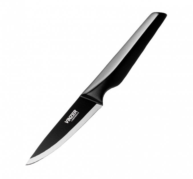 

Ніж для овочів Vinzer Geometry Nero line 8.9 см (50299)