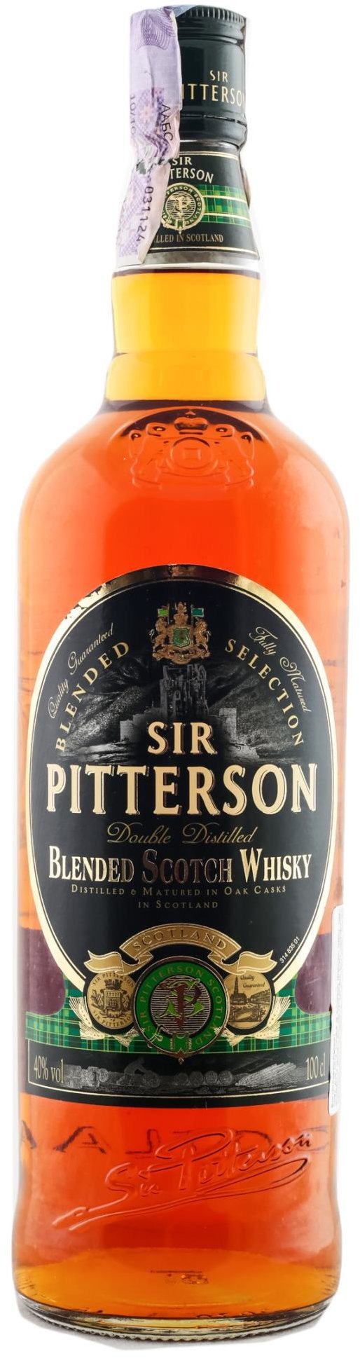 

Віскі Sir Pitterson Premium Blended Scotch Whisky 40% 1 л (FSH_3107872005397)