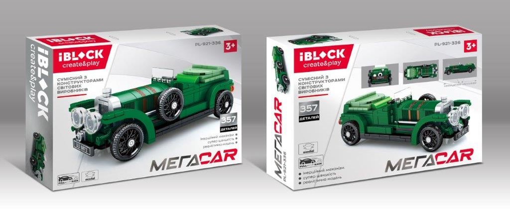 

Конструктор Iblock PL-921-336 Megacar, 357 деталей