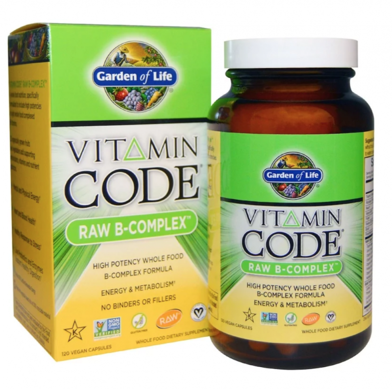 

Garden of Life Vitamin Code, Raw B-Complex, 120 Vegan Capsules (GOL-11650)