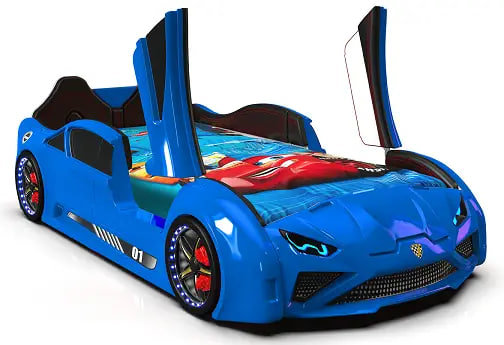 Акція на Дитяче ліжко машина Lamborghini синя від Y.UA