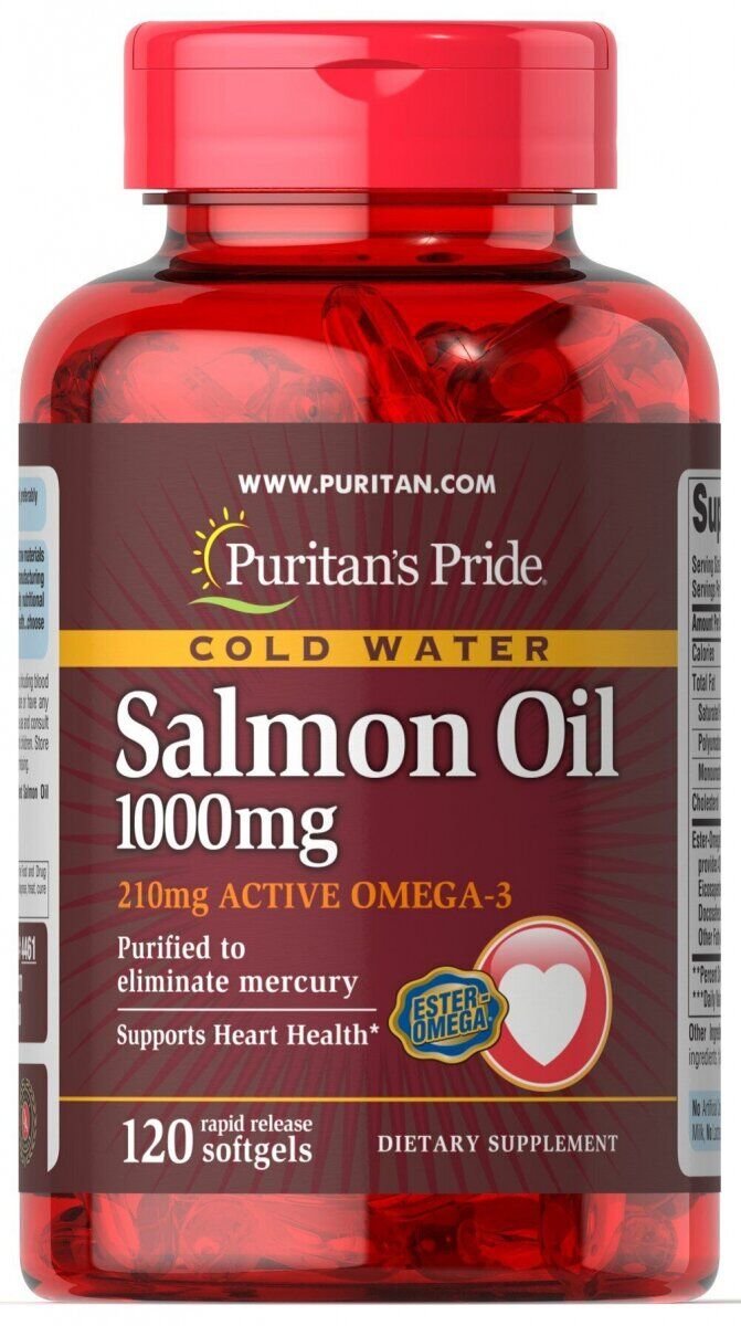 

Puritan's Pride Omega-3 Salmon Oil 1000 mg 120 caps