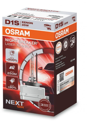 Акция на Ксенонова лампа Osram D1S Night Breaker Laser Next Gen 85V 35W (66140XNN) от Y.UA