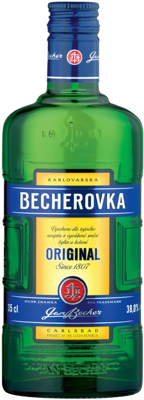 

Лікерна настоянка на травах Becherovka 0.35л 38% (STA8594405101131)