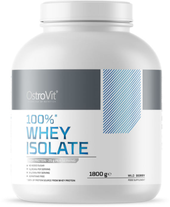 Акція на OstroVit 100% Whey Isolate 1800 g / 60 servings / wild berry від Stylus