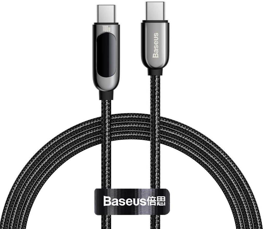 Акція на Baseus Cable USB-C to USB-C Display 100W 1m Black (CATSK-B01) від Stylus