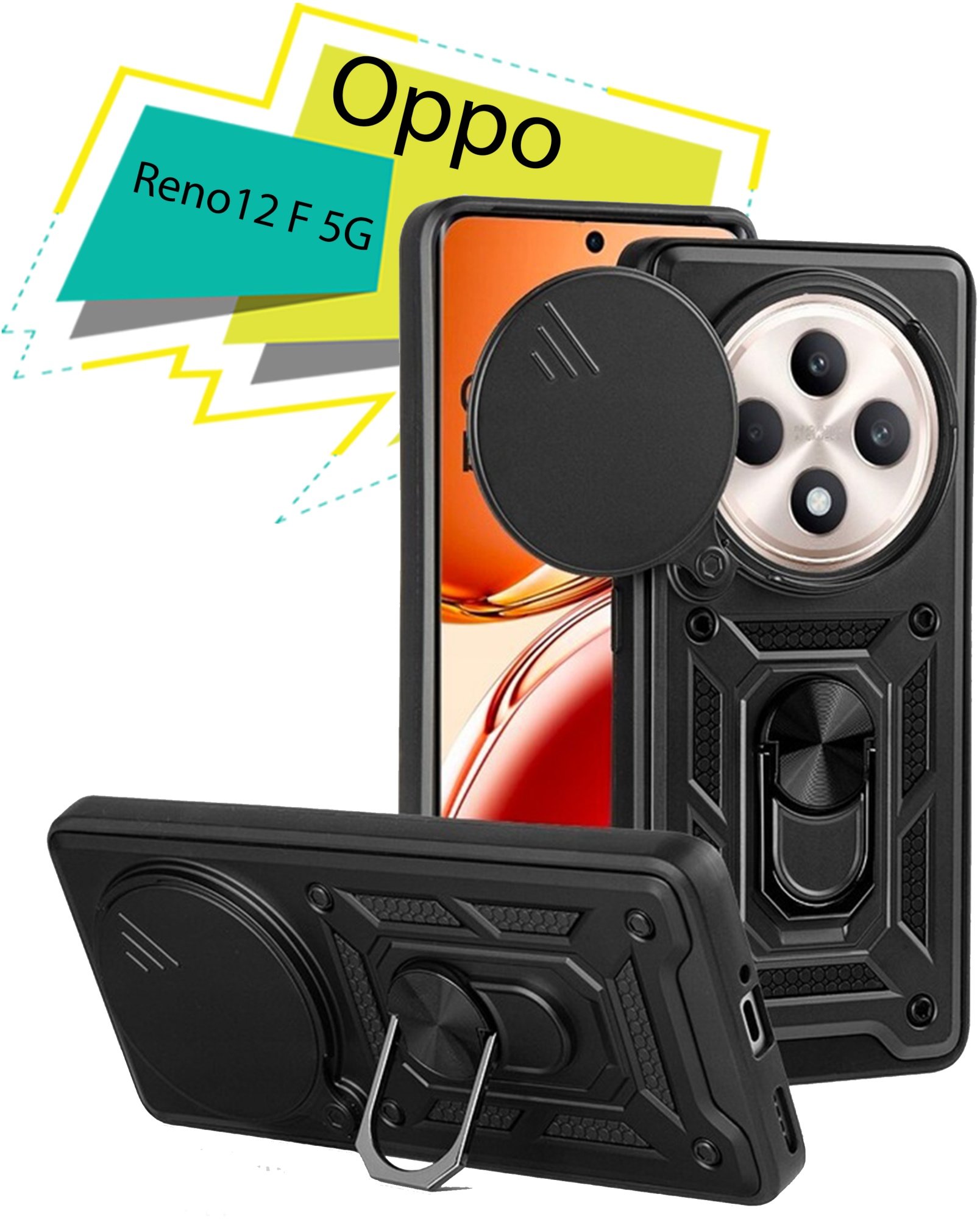 

BeCover Military Black для Oppo Reno12 F 5G (713079)