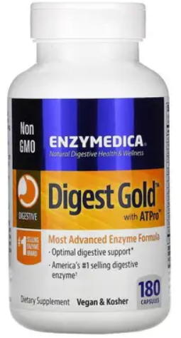 Акція на Enzymedica Digest Gold з ATPro Пищеварительные ферменты 180 капсул від Stylus