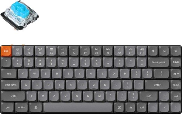 Акція на Keychron K3 Max 84 Key Gateron Mx 2.0 Blue Black (K3MA2_KEYCHRON) від Stylus