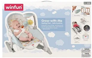 

​Шезлонг-гойдалка 2 в 1 WinFun Grow with me блакитна (802101-NL)