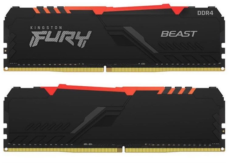 

Kingston Fury 32 Gb (2x16GB) DDR4 3200 MHz Beast Rgb (KF432C16BB12AK2/32)