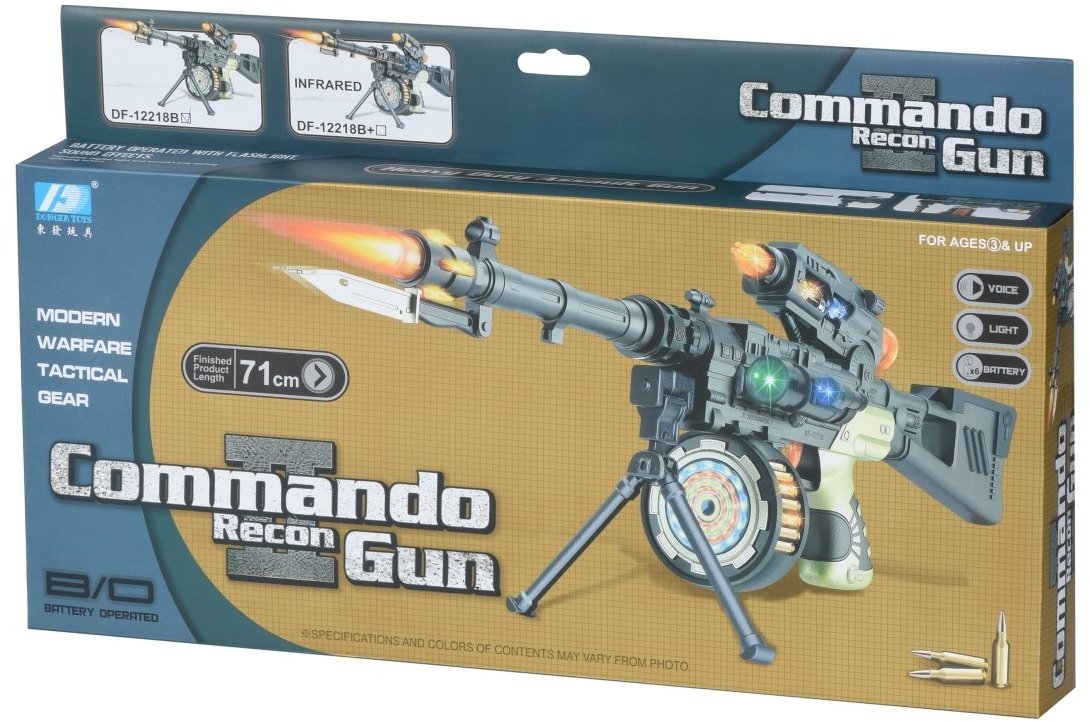 

Автомат Same Toy Commando Gun со световыми и звуковыми эффектами (DF-12218BUt)