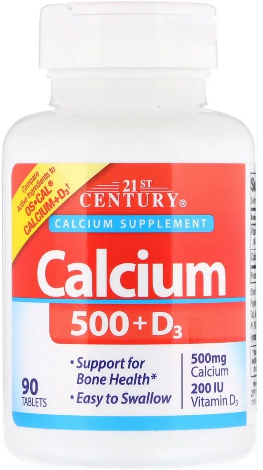 

21st Century Calcium 500 + D3 90 Tabs