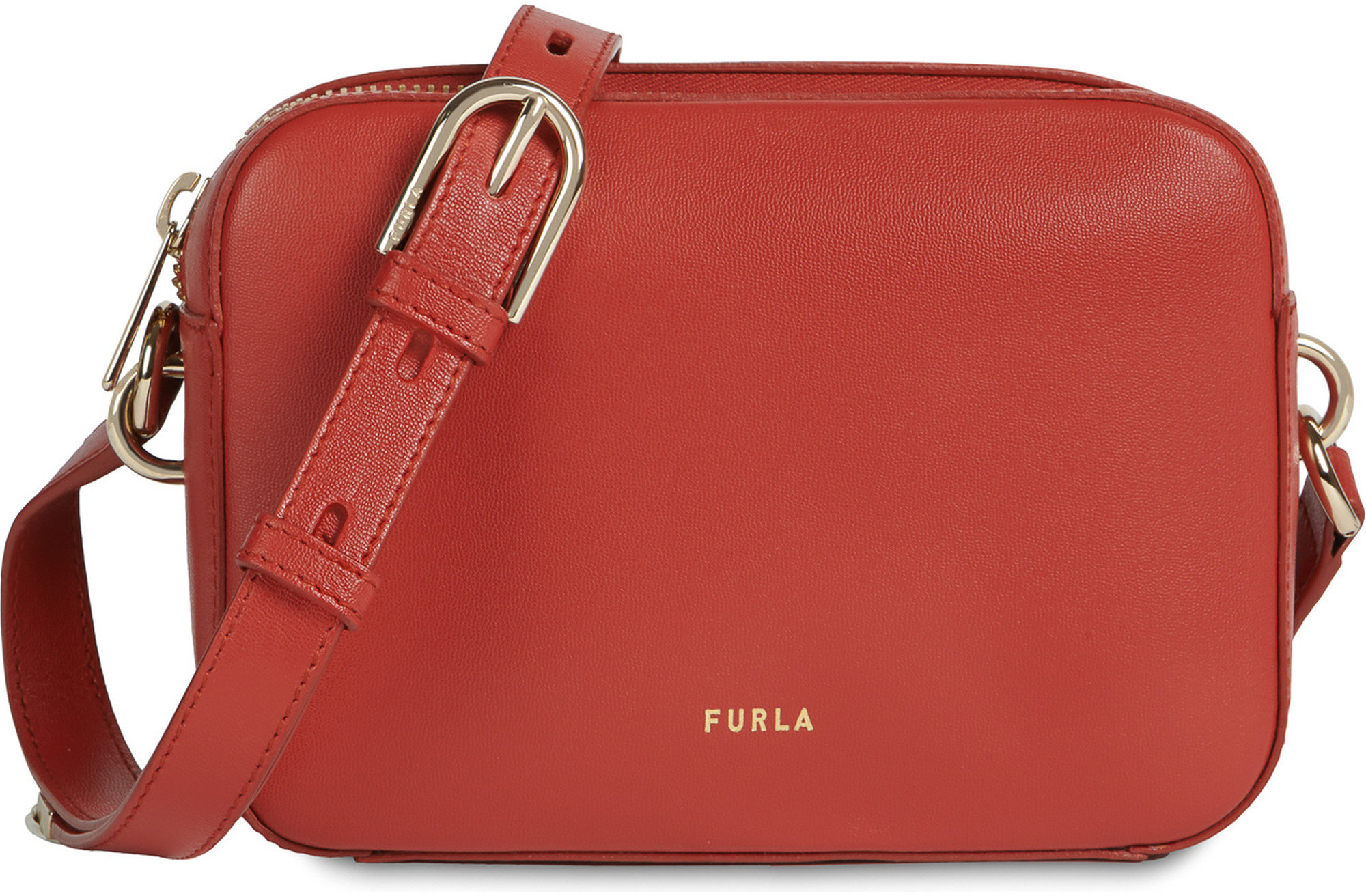 

Женская сумка кросс боди Furla Block Mini Crossbody терракотовая (BZY7FBK)