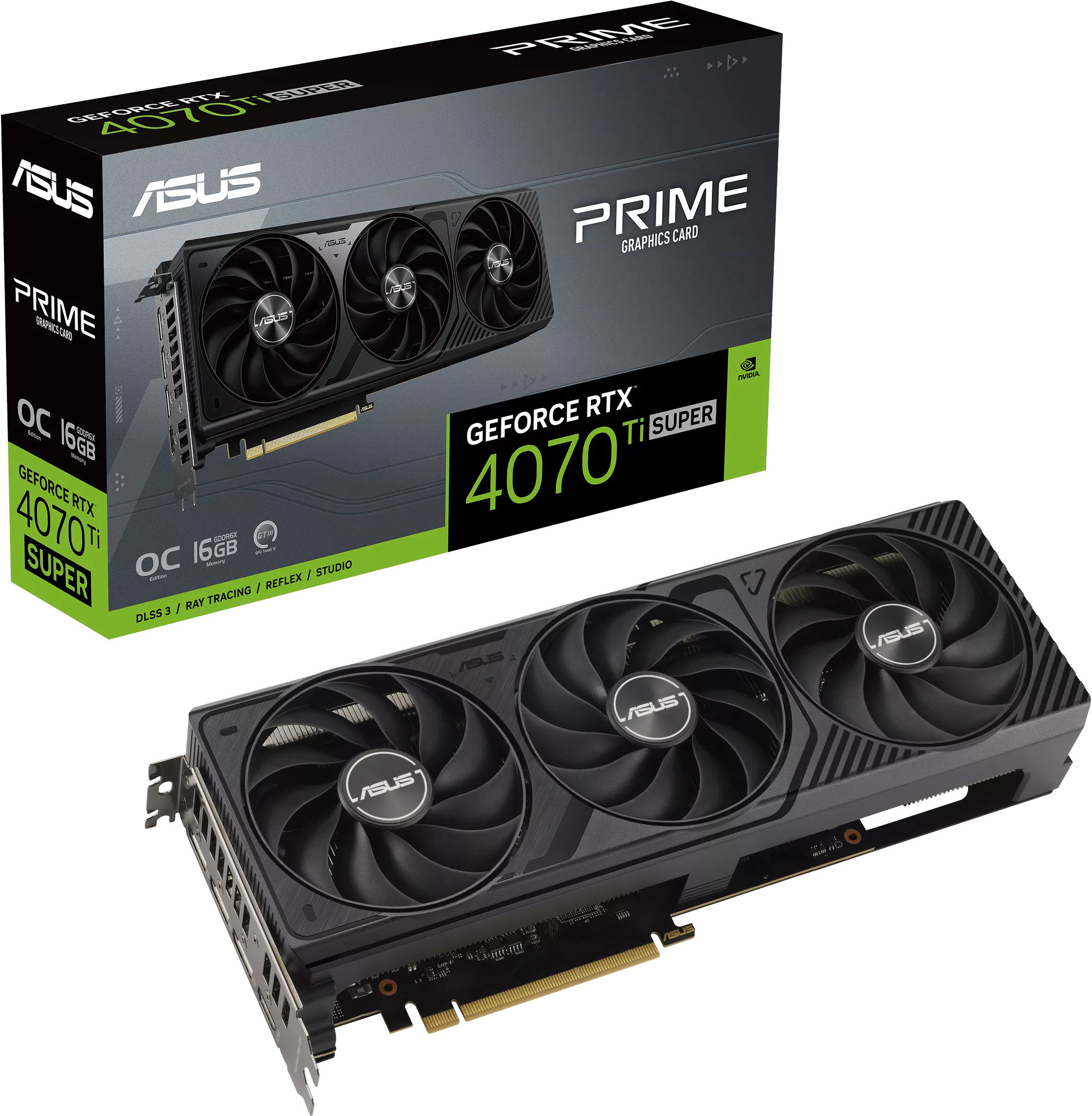 Акція на Asus Prime GeForce Rtx 4070 Ti Super 16GB GDDR6X Oc Edition (PRIME-RTX4070TIS-O16G) від Stylus