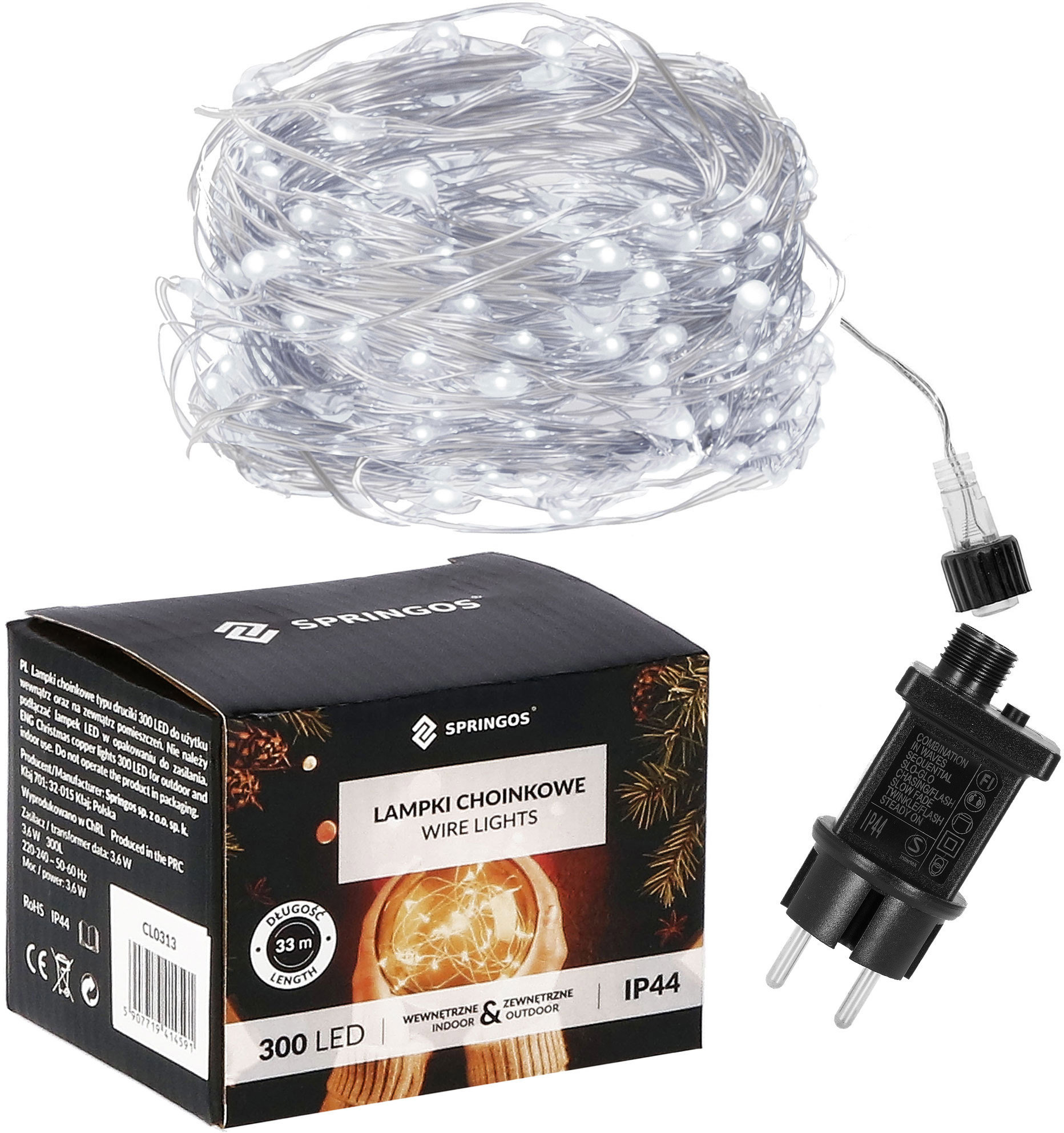 

Гирлянда Springos 30 м 300 Led CL0309 Cold White