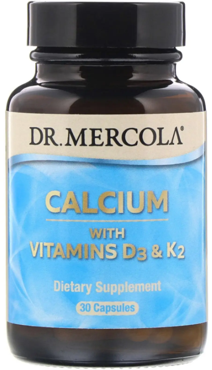 

Dr. Mercola Calcium with Vitamins D3 & K2 Кальцій з вітамінами Д3 та К2 30 капсул