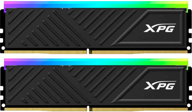 Акція на Adata 64 Gb (2x32GB) DDR4 3600 MHz Xpg Spectrix D35G Rgb Black (AX4U360032G18I-DTBKD35G) від Stylus