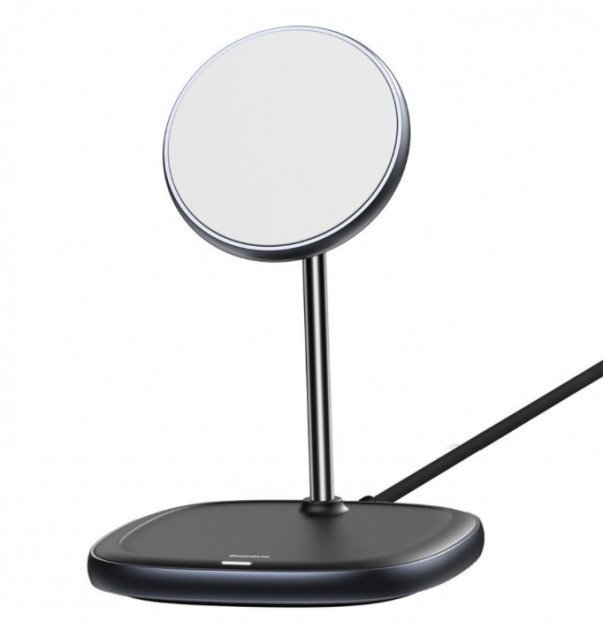 

Baseus Wireless Charger Stand MagSafe Swan Black (WXSW-01) for iPhone 15 I 14 I 13 I 12 series