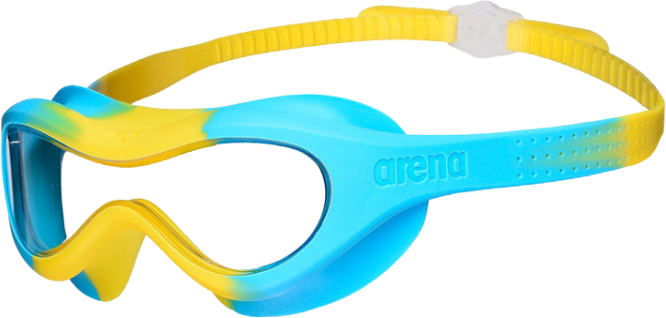 Акція на Очки-маска для плавания Arena Spider Kids Mask бирюзовый, голубой Дит Osfm (004287-903) від Stylus