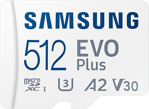 Акція на Samsung 512GB microSDXC Class 10 UHS-I U3 Evo Plus + adapter (MB-MC512KA/EU) від Y.UA
