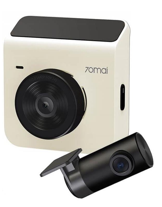 Акція на Автомобільний відеореєстратор Xiaomi 70mai Dash Cam A400 White+Rear Cam RC09 Set від Y.UA