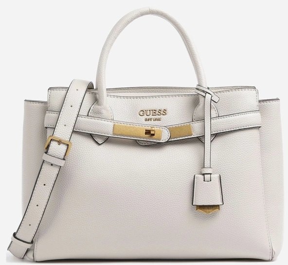 

Жіноча сумка тоут Guess Enisa High Society Satchel світло-сіра (HWVB8421060-STO)