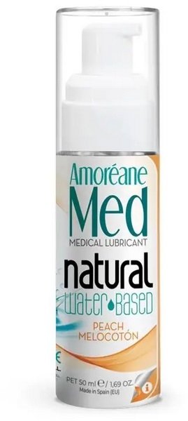 

Гель-лубрикант Amoreane Med Peach Water Based Lubricant с фитопланктоном, 50 мл