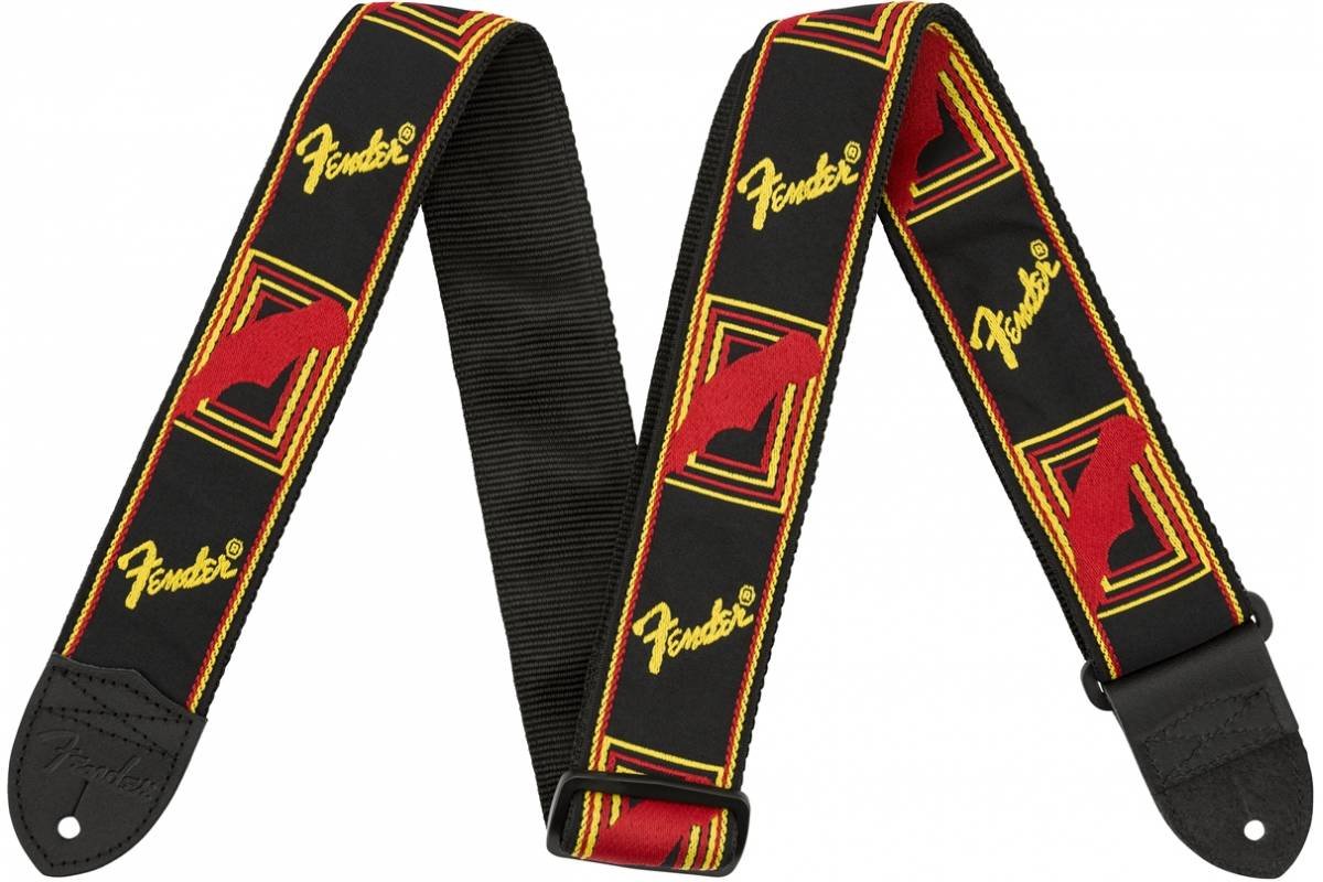 

Ремень для гитар Fender 2 Monogrammed Black/Yellow/Red Strap (20515)