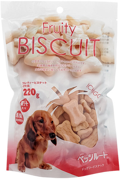 

Лакомство для собак DoggyMan Biscuit Strawberry фруктовое печенье бисквит клубника 220 г (56147)