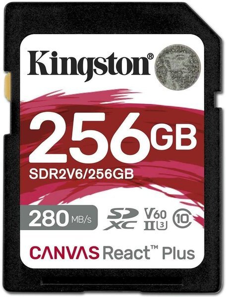 Акція на Kingston 256GB Sdxc Class 10 UHS-II U3 V60 Canvas React Plus (SDR2V6/256GB) від Stylus