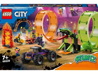 Акция на Конструктор Lego City Stuntz Двойная петля каскадерской арены (60339) от Stylus