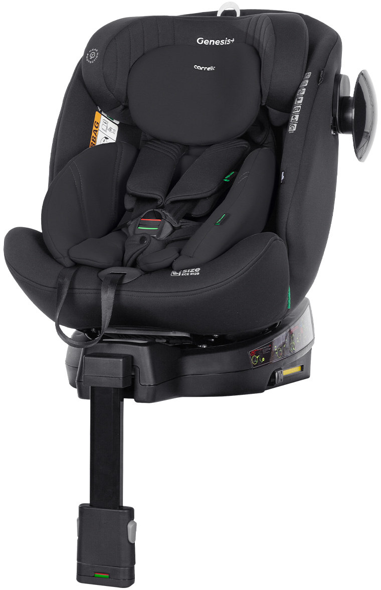 Акція на Автокресло Carrello Genesis+ CRL-12807 Absolute Black i-Size 40-150 см Isofix с поворотом від Stylus