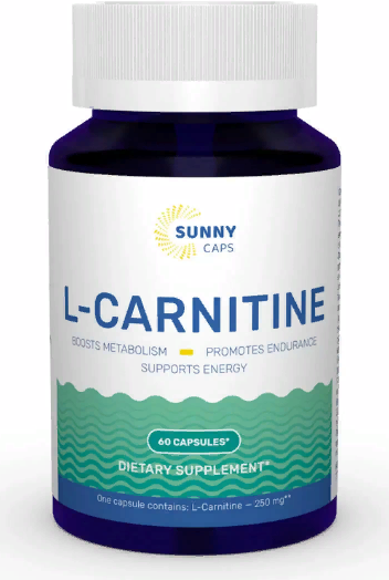 

Sunny Caps L-carnitine Powerfull 250 mg L-карнітин 60 капсул