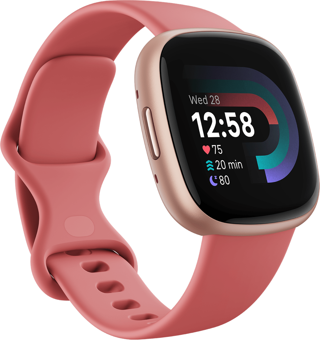 Акція на Fitbit Versa 4 Pink Sand/Copper Rose від Stylus