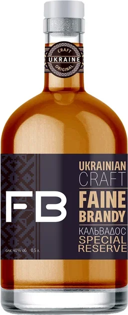 

Бренди Faine Brandy Яблуко Кальвадос Special Reserve 40% 0.5 л (VTS6344030)