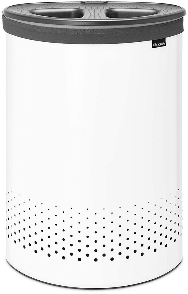 

Корзина для белья Brabantia Laundry Bin White 55 л с двумя отделениями (304903)