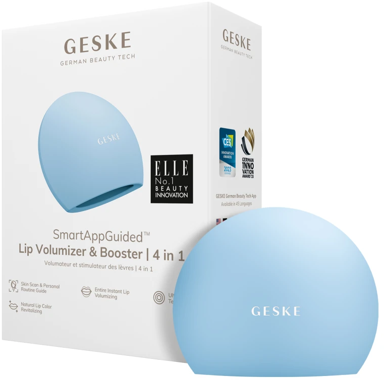 Акція на Устройство для увеличения объема губ Geske Lip Volumizer&Booster 4в1 Big aquamarine від Stylus