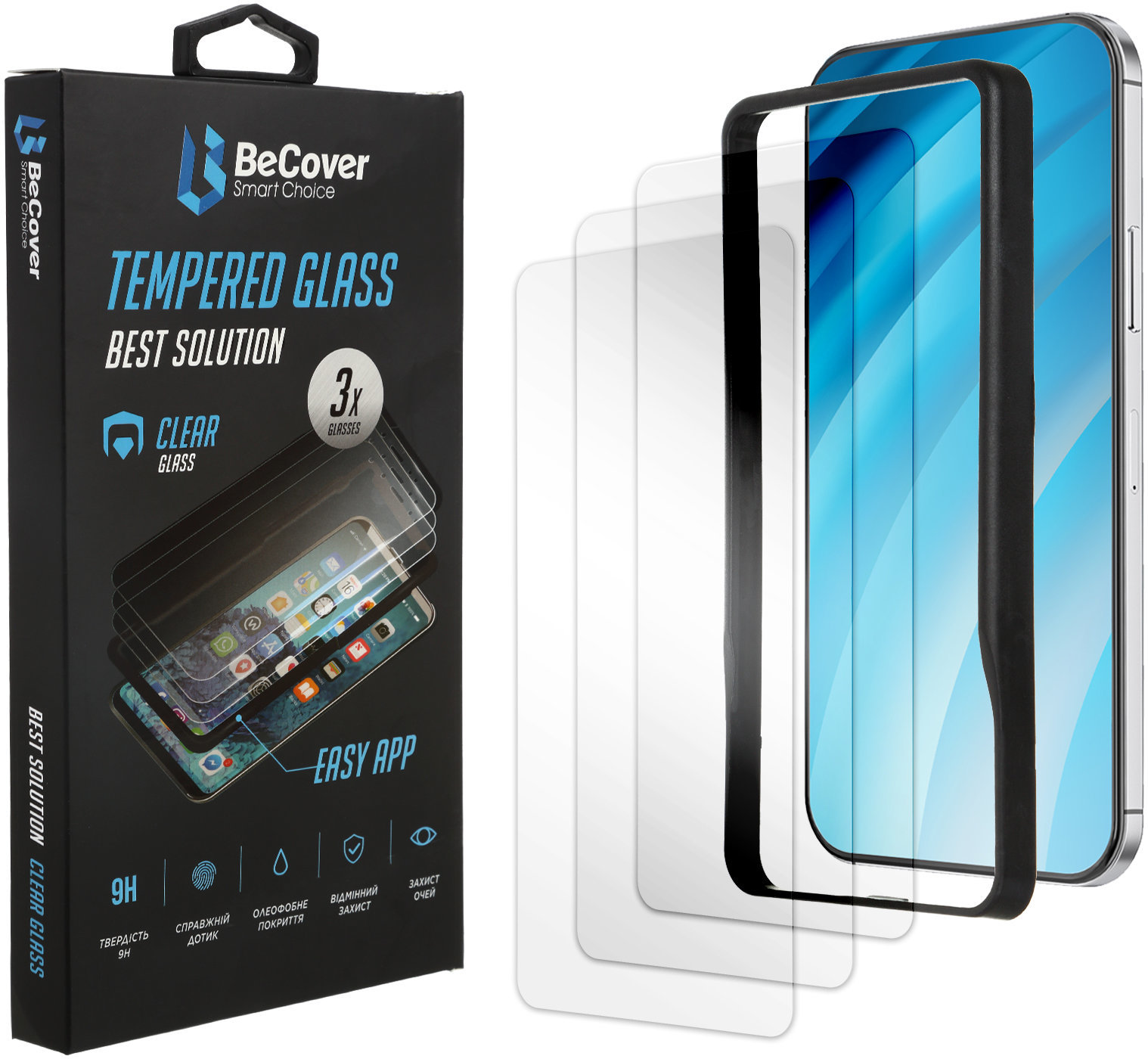 

BeCover Tempered Glass Premium Easy Installation 3 Pack for Xiaomi Redmi Note 9 / 10X (705483)