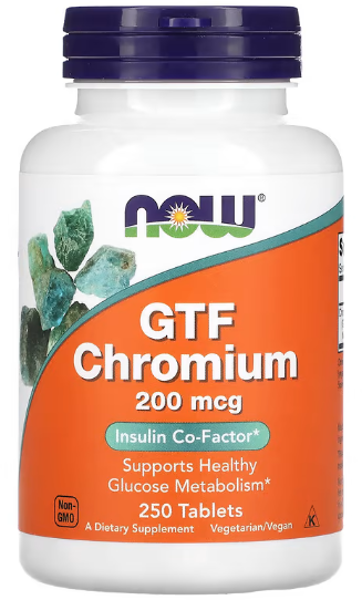 

Now Foods Gtf Chromium 200 mcg 250 tabs Хром