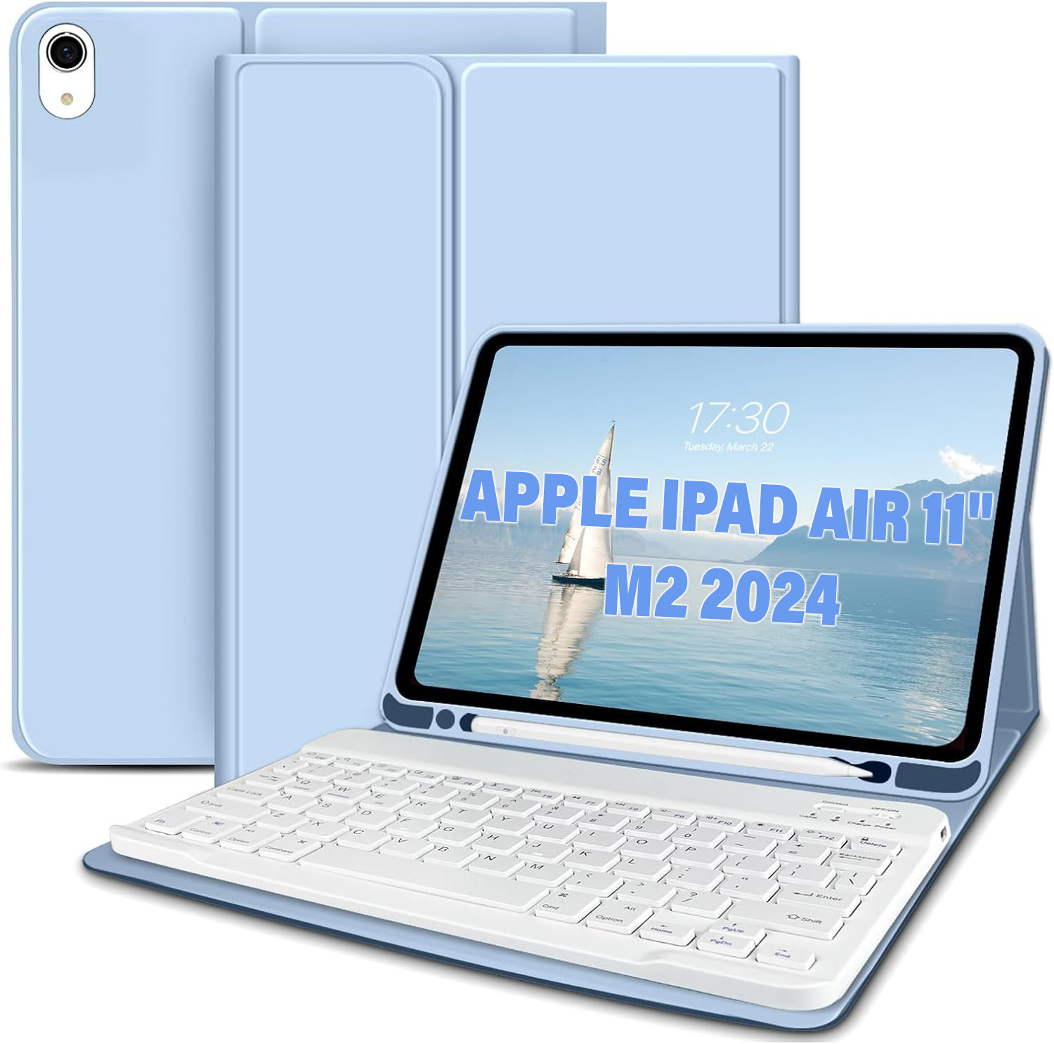 

BeCover Case Smart Keyboard Light Blue для iPad Air 11 2024 M2/iPad Air 2020/iPad Air 2022 (711397)