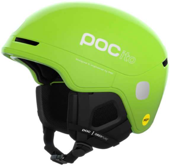 Акція на Детский горнолыжный шлем Poc POCito Obex Mips Fluorescent Yellow/Green M/L (PC 104748234MLG1) від Stylus