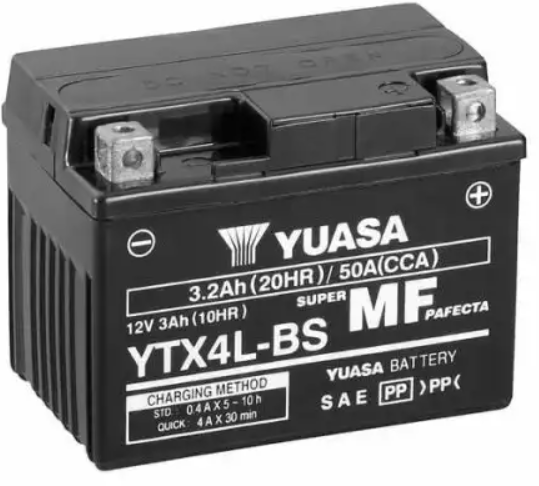 Акція на Мотоциклетный аккумулятор 12В Yuasa YTX4L-BS від Stylus